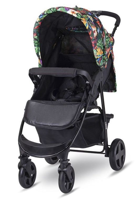 Silla De Paseo Con Cubrepiés Olivia Basic Tropical Flowers_0