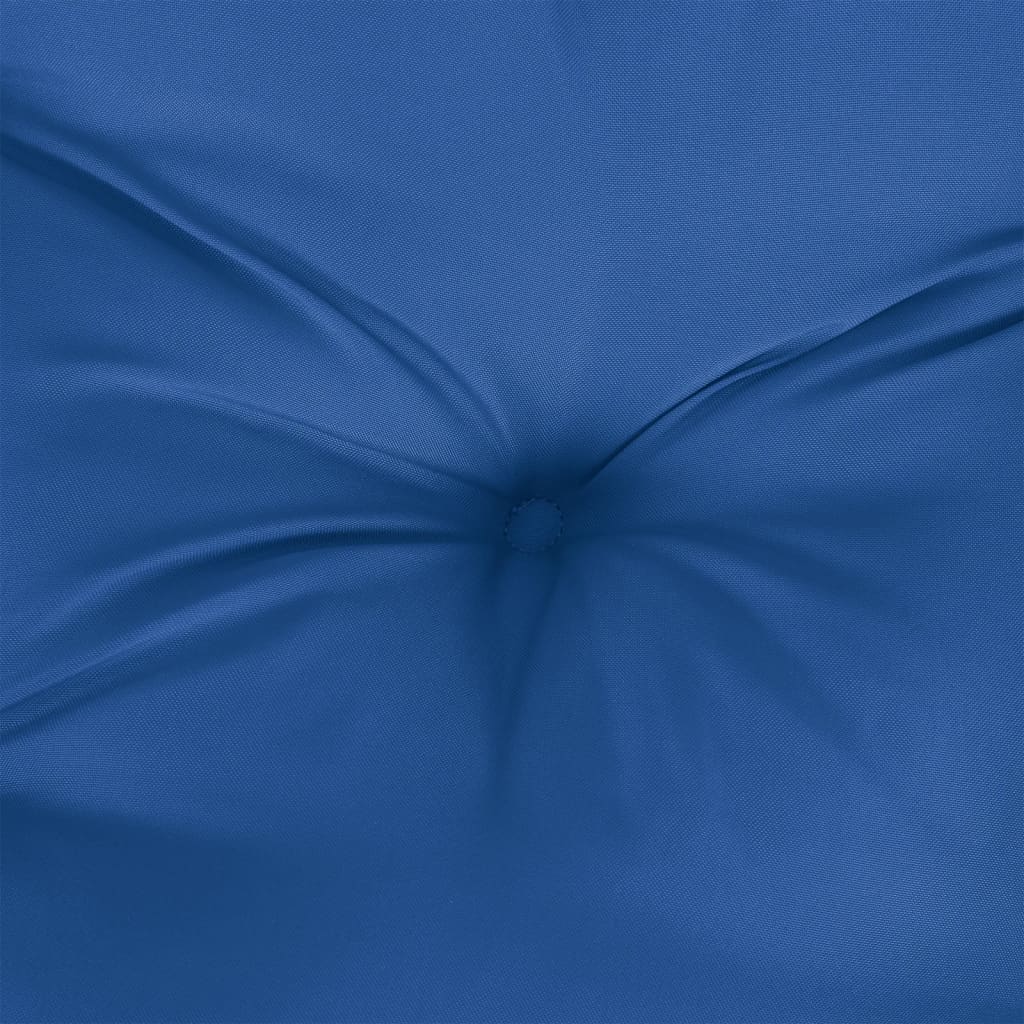 Vidaxl Cojín De Banco De Jardín Tela Oxford Azul 120x(50+50)x7 Cm_5