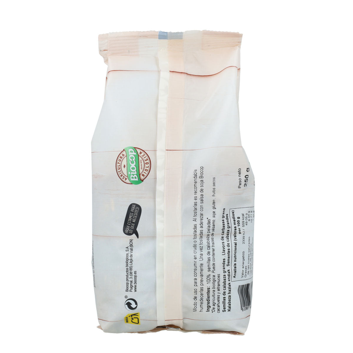Biocop Sementes de Abóbora Grandes 250g