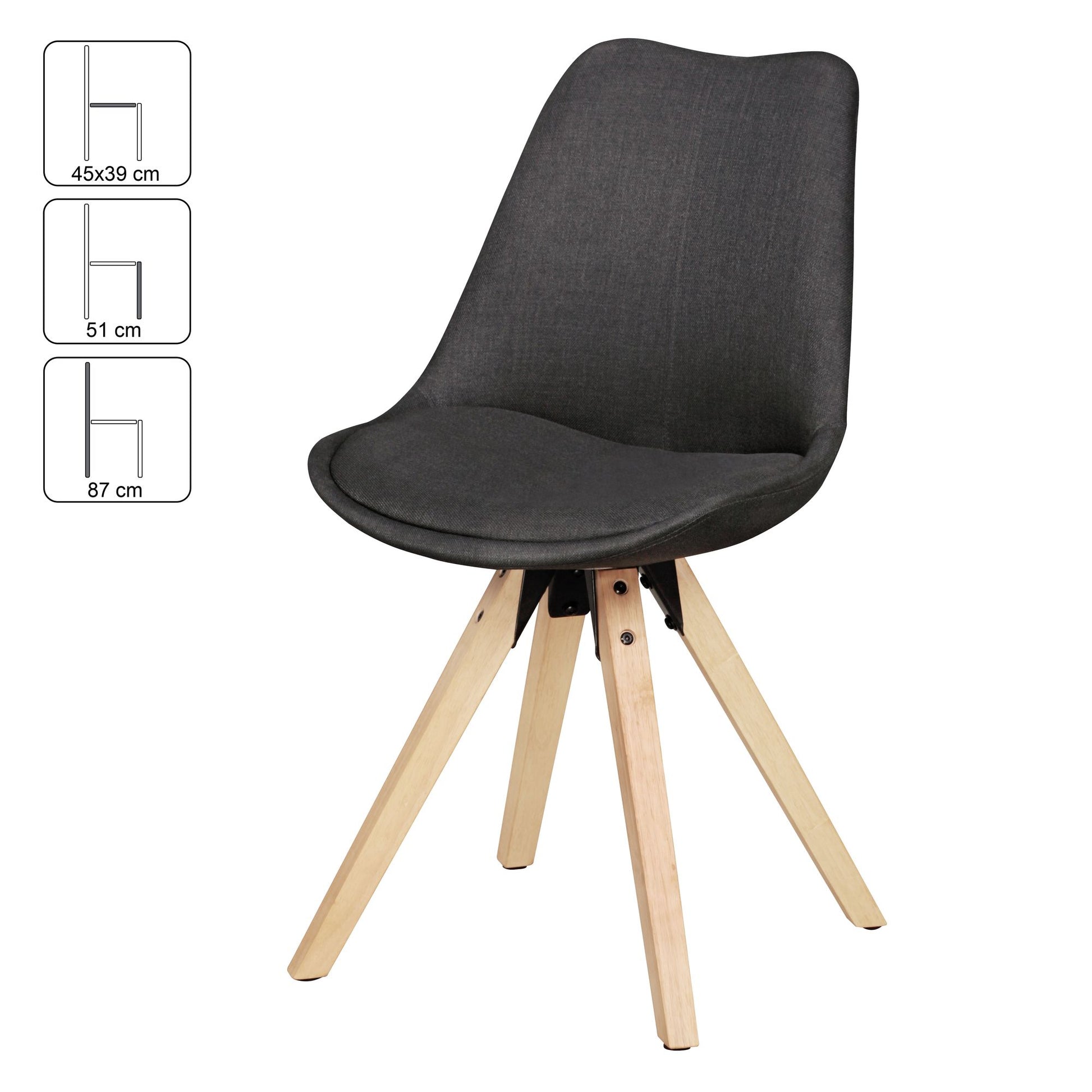 Silla De Comedor Minimalista, Modelo Wl5.026_3