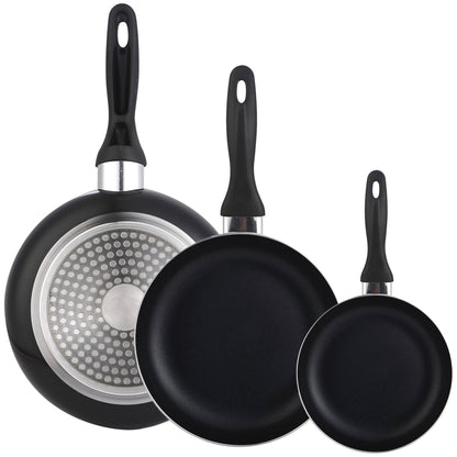 Set De 3 Sartenes Ø16ø20ø24 Aluminio Prensado + Batería De Cocina 8pzs Acero Inoxidable_4