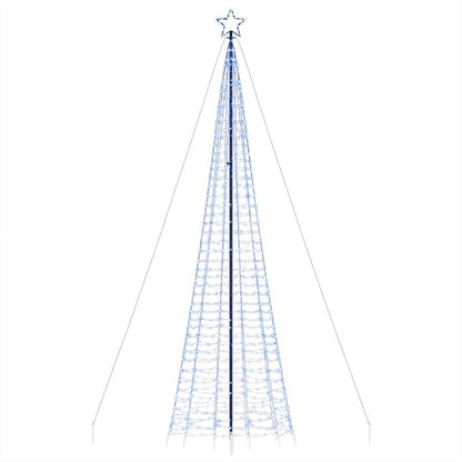 Vidaxl Árbol De Navidad Led Con Estacas 1534 Leds Azul 500 Cm_5