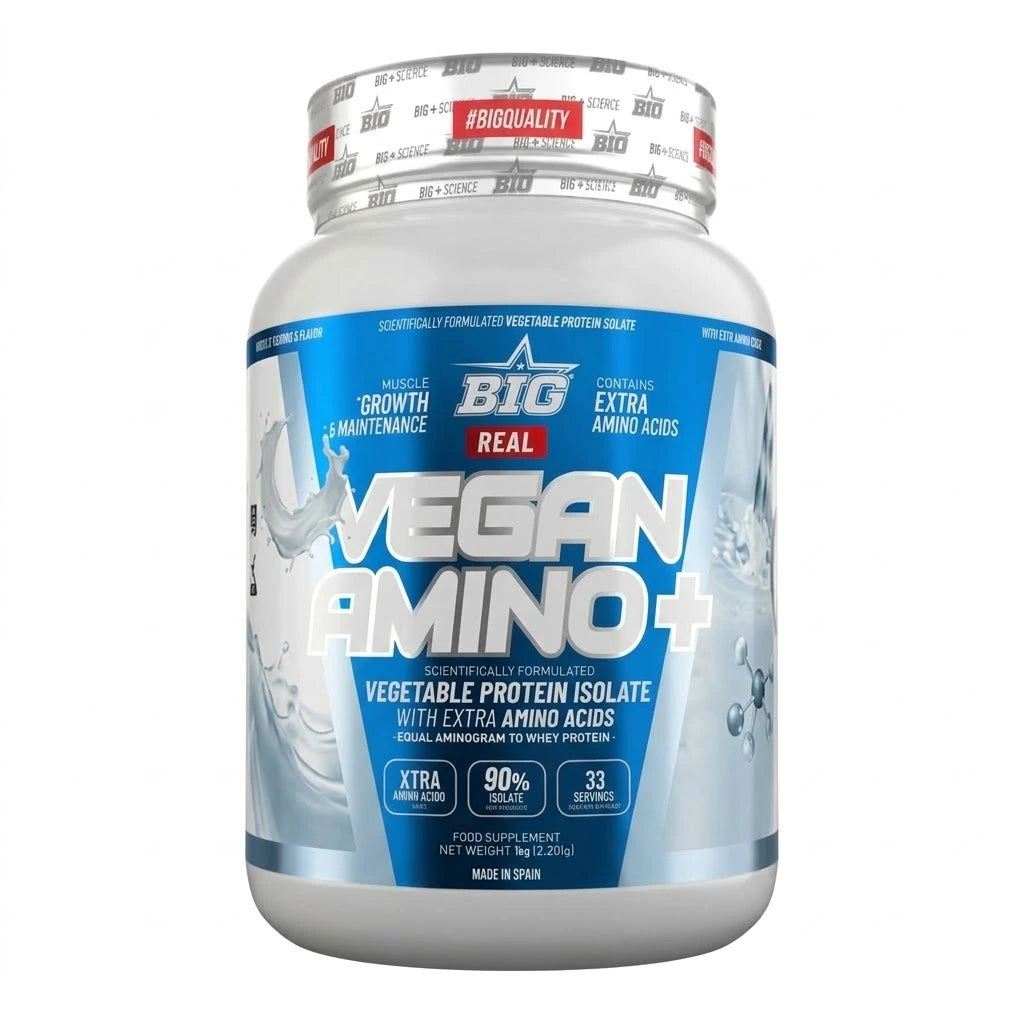 Real Vegan Amino+ - 1kg - Mougly White Chocolate - Proteína Vegetal - Big_0