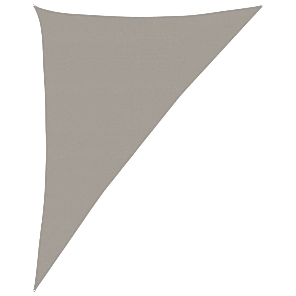 Toldo De Vela Triangular Hdpe Gris Claro 160 G/m² 4x5x6,8 M_0
