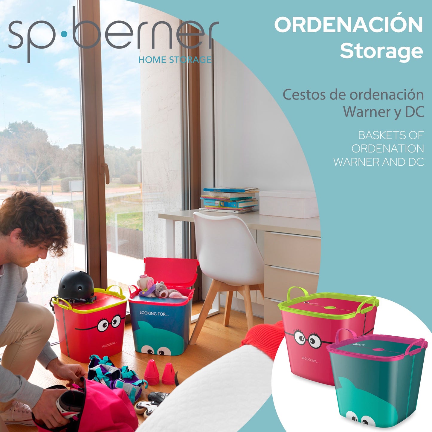 Life Story Cesto Con Tapa 25l Iml Peeps_1