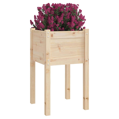 Jardineras 2 Uds Madera Maciza De Pino 40x40x70 Cm_2