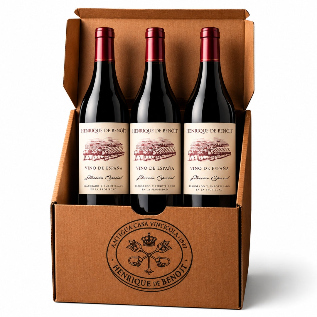 Vino Tinto Reserva 2020 Pack 3 Botellas 750 Ml | Tempranillo 45% Syrah 45%, Graciano 10% | 12 Meses Barrica + 5 Años_0
