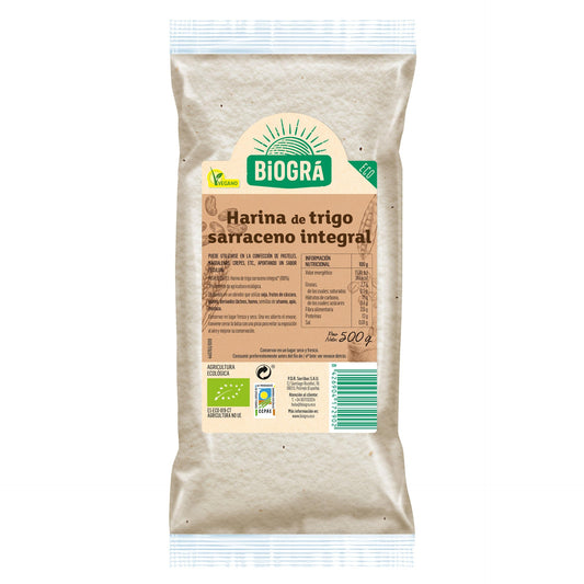 Farinha de Trigo Sarraceno Integral Bio 500 g Biográ