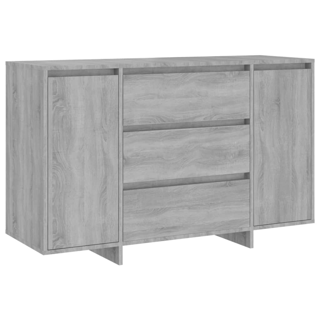 Aparador Con 3 Cajones Gris Sonoma 120x41x75 Cm / Vetonek_2