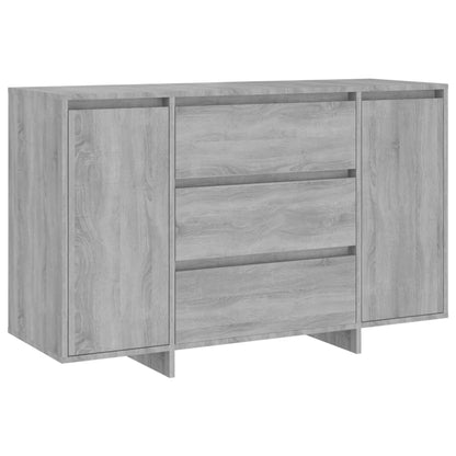 Aparador Con 3 Cajones Gris Sonoma 120x41x75 Cm / Vetonek_2