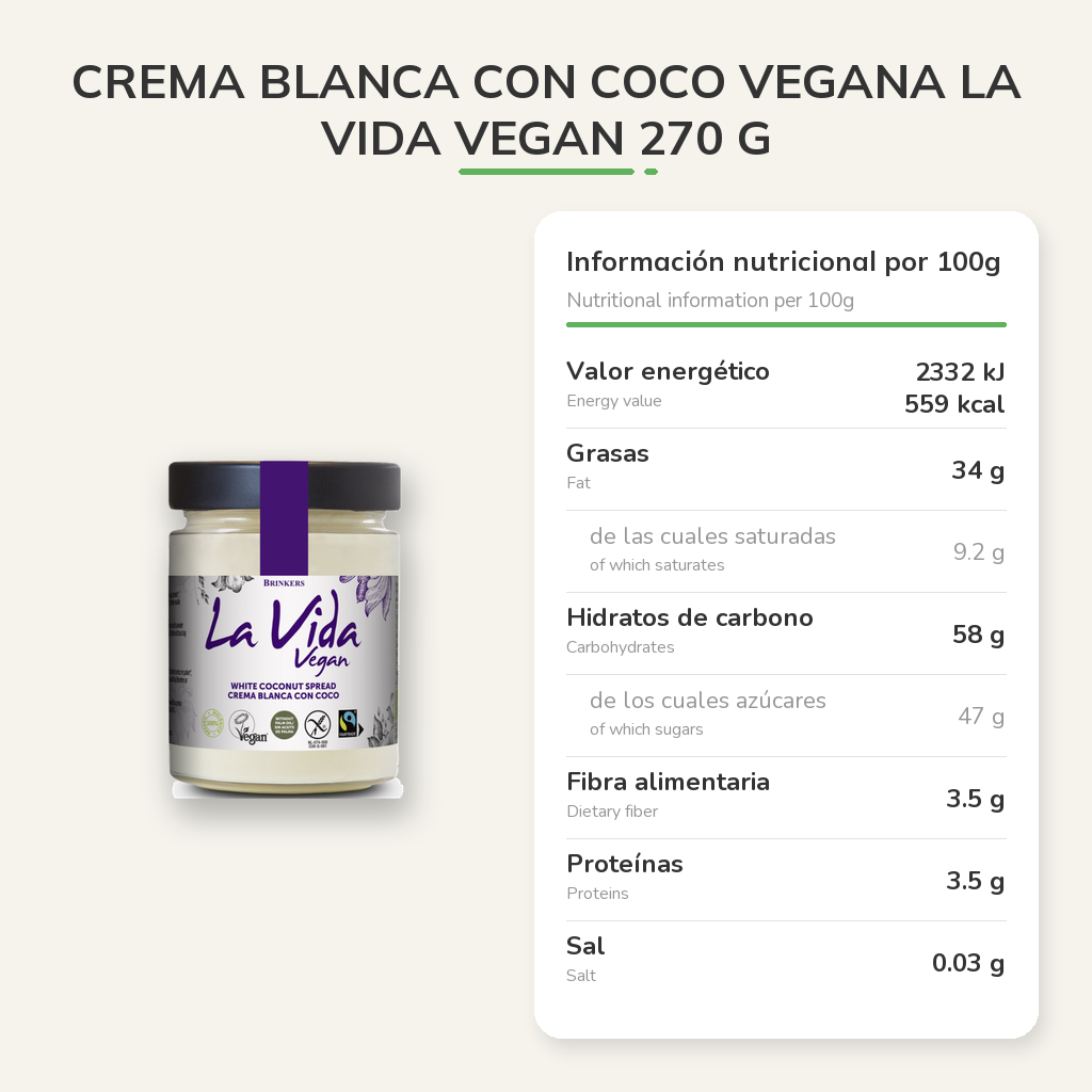 Información nutricional