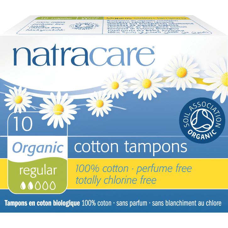 Tampão normal sem aplicador bio Natracare 10 unidades