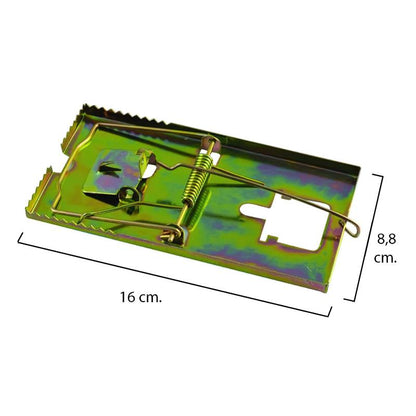 Trampa Ratas Metálica Galvanizada 16 X 8.8 Cm.