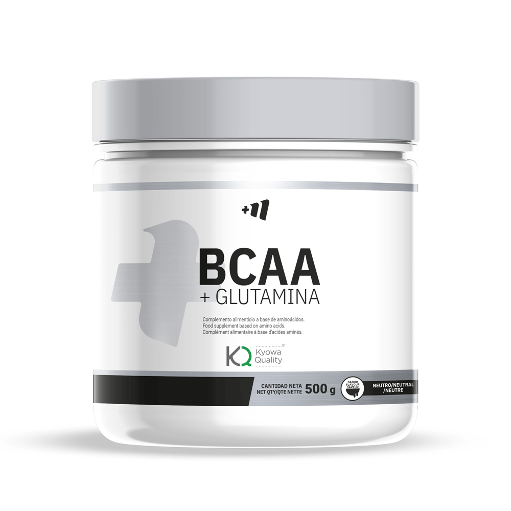 Bcaa + Glutamina Kyowa® - 500g - Neutro - Mejora La Resistencia - Masmusculo_0