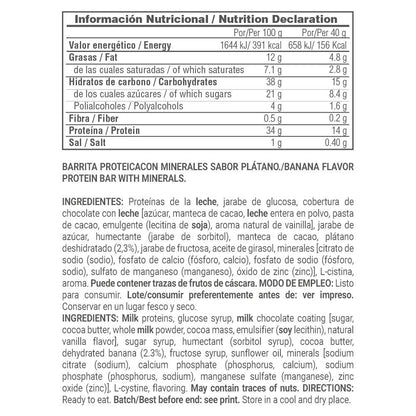 Protein Bar (barrita De Proteína) - 40g - Platano - Snack Proteíco - Masmusculo_5