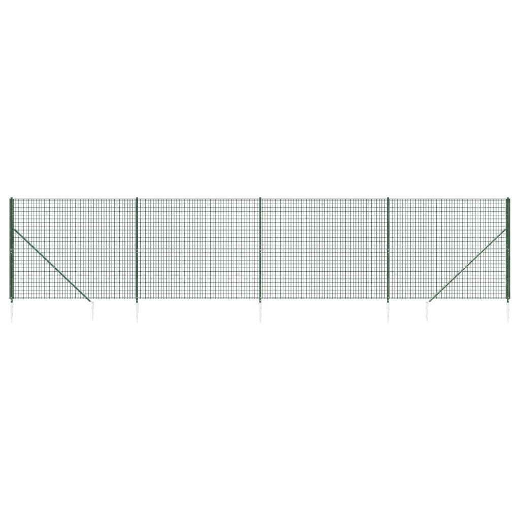 Cerca De Alambre Con Pinchos De Anclaje Verde 1,6x10 M / Vetonek_1