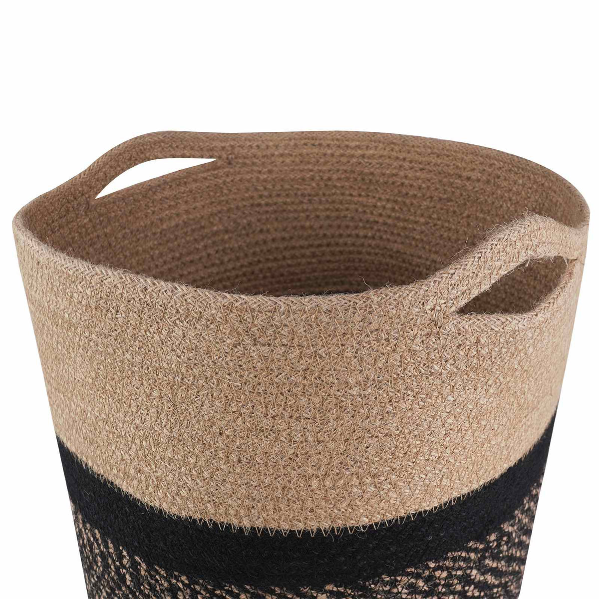 Set De Macetas De Planta 2 Uds. Natural Y Negro Ø 28 X 28 Cm_4