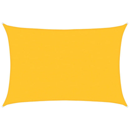 Vidaxl Toldo De Vela Rectangular Hdpe Amarillo 160 G/m² 5x6 M_0