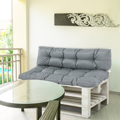 Outsunny Cojín Para Palé Con Respaldo 120x80x12 Cm Para Banco Columpio Hamaca_1