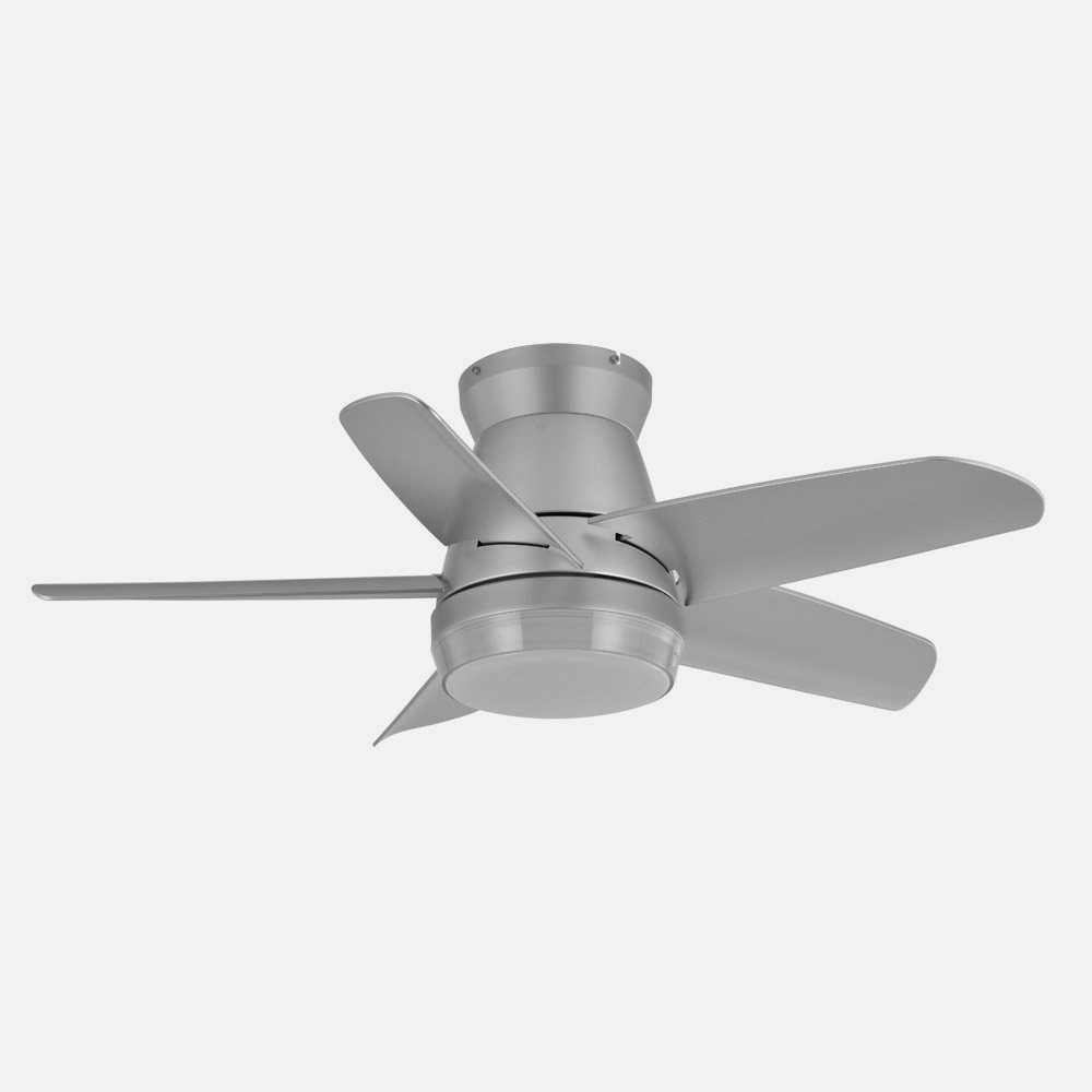 Ventilador Dc Neutron 24w 2400lm Plata 5 Aspas 91d 3000k,4500k,6000k, Remoto+temporizador+memoria_1