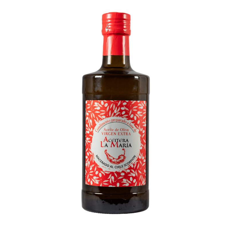 Aceite De Oliva Virgen Extra Macerado Al Chile Scorpion 50 Cl Cristal_0