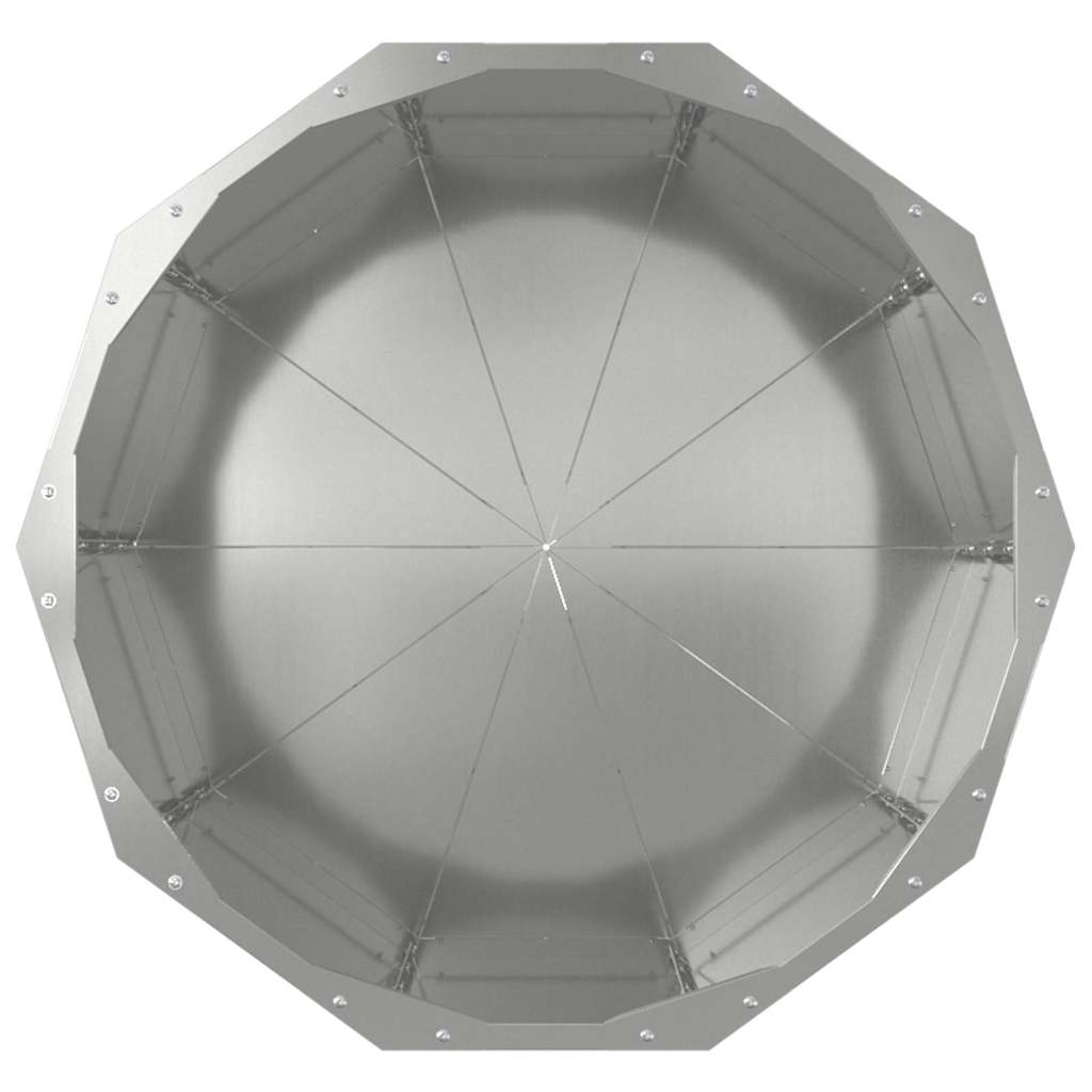 Jardinera Plateado 60 X 60 X 50 Cm Acero Galvanizado_5