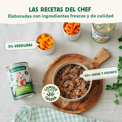 Ragu Tradicional de Carne e Frango Wild Balance para Cães 400g