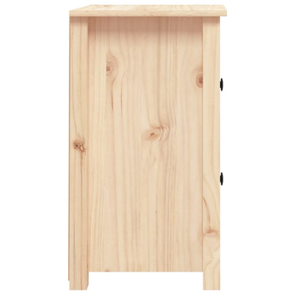 Mesitas De Noche 2 Uds Madera Maciza De Pino 40x35x61,5 Cm_3