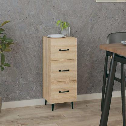 Aparador Madera Contrachapada Color Roble Sonoma 34,5x34x90 Cm / Vetonek_5