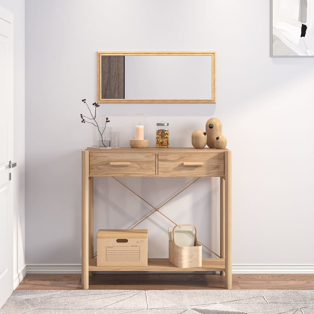 Mesa Consola De Madera Contrachapada 82x38x75 Cm_2