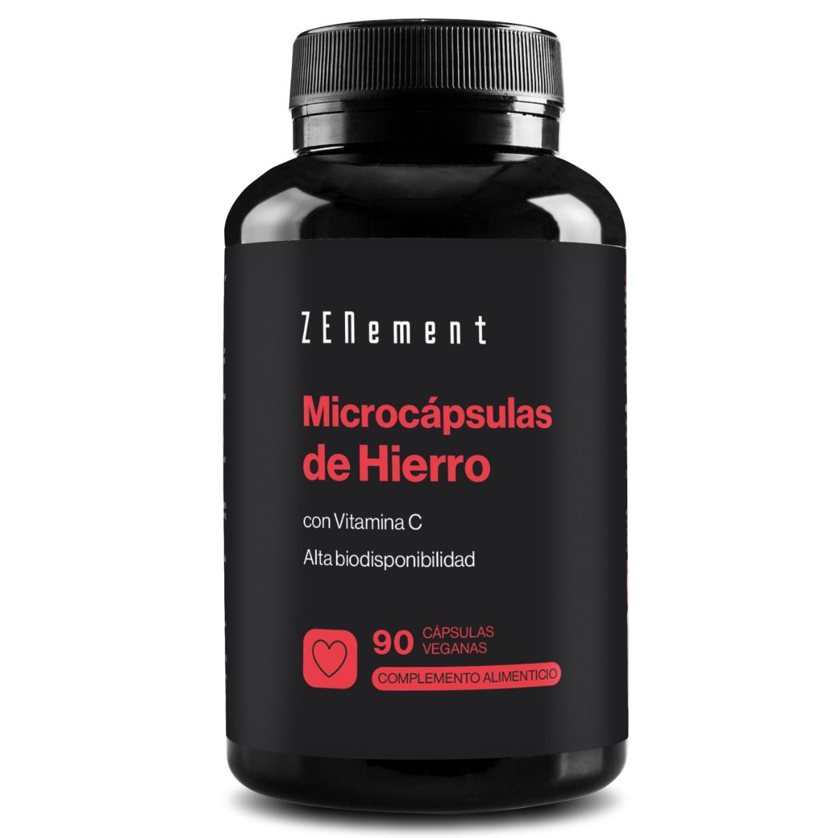Microcápsulas de Ferro, com Vitamina C Zenement 90 Cápsulas