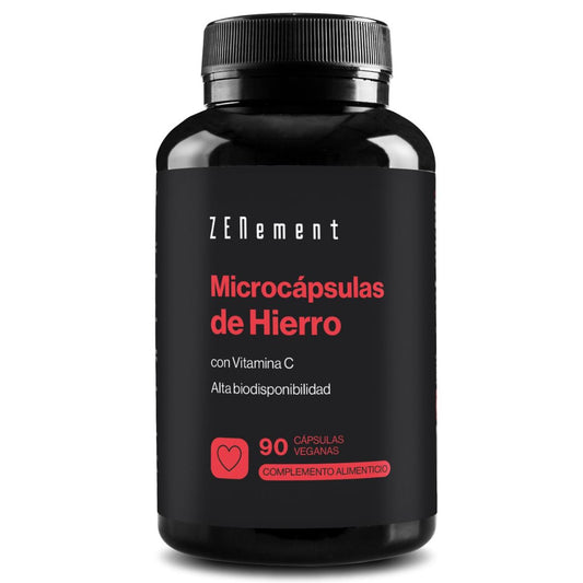 Microcápsulas de Ferro, com Vitamina C Zenement 90 Cápsulas