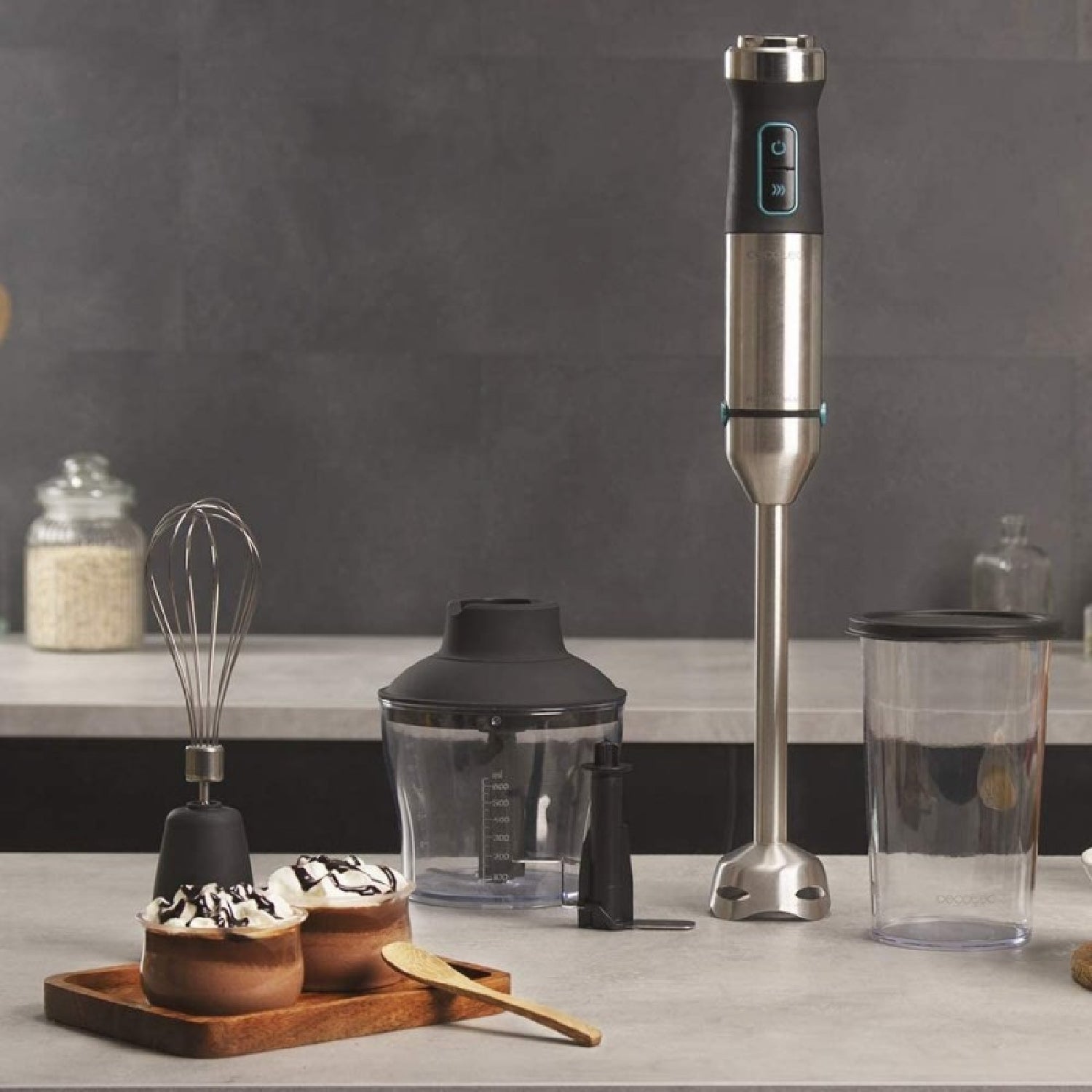 Cecotec Batidora De Mano Batidoras De Mano Power Titanblack 1500 Xl Cream&crush_1
