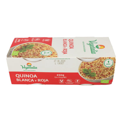 Quinoa Branca e Vermelha Orgânica Vegetalia Cup 2 unidades x 125 g