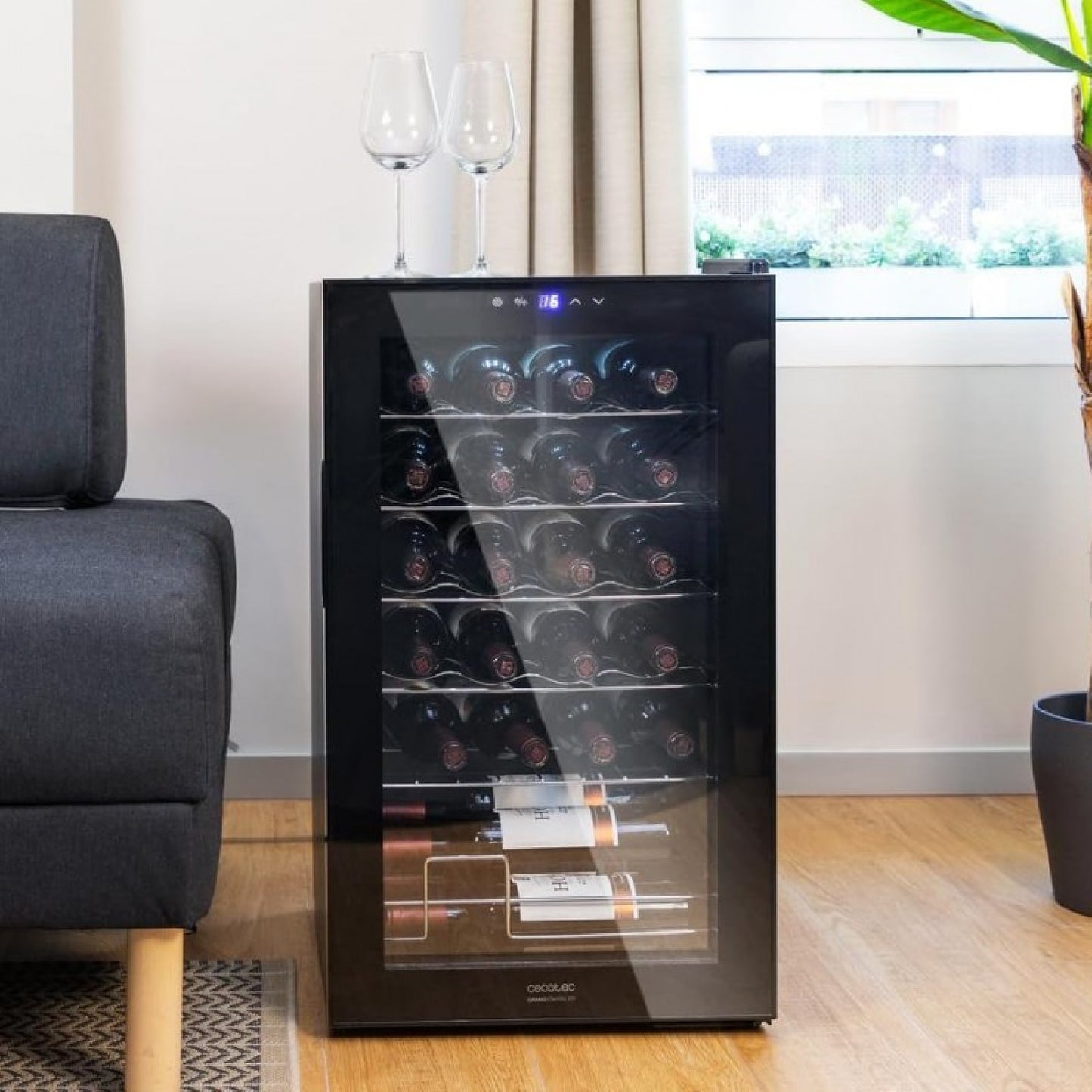 Cecotec Vinoteca Bolero Grandsommelier 2450 Black Compressor_1