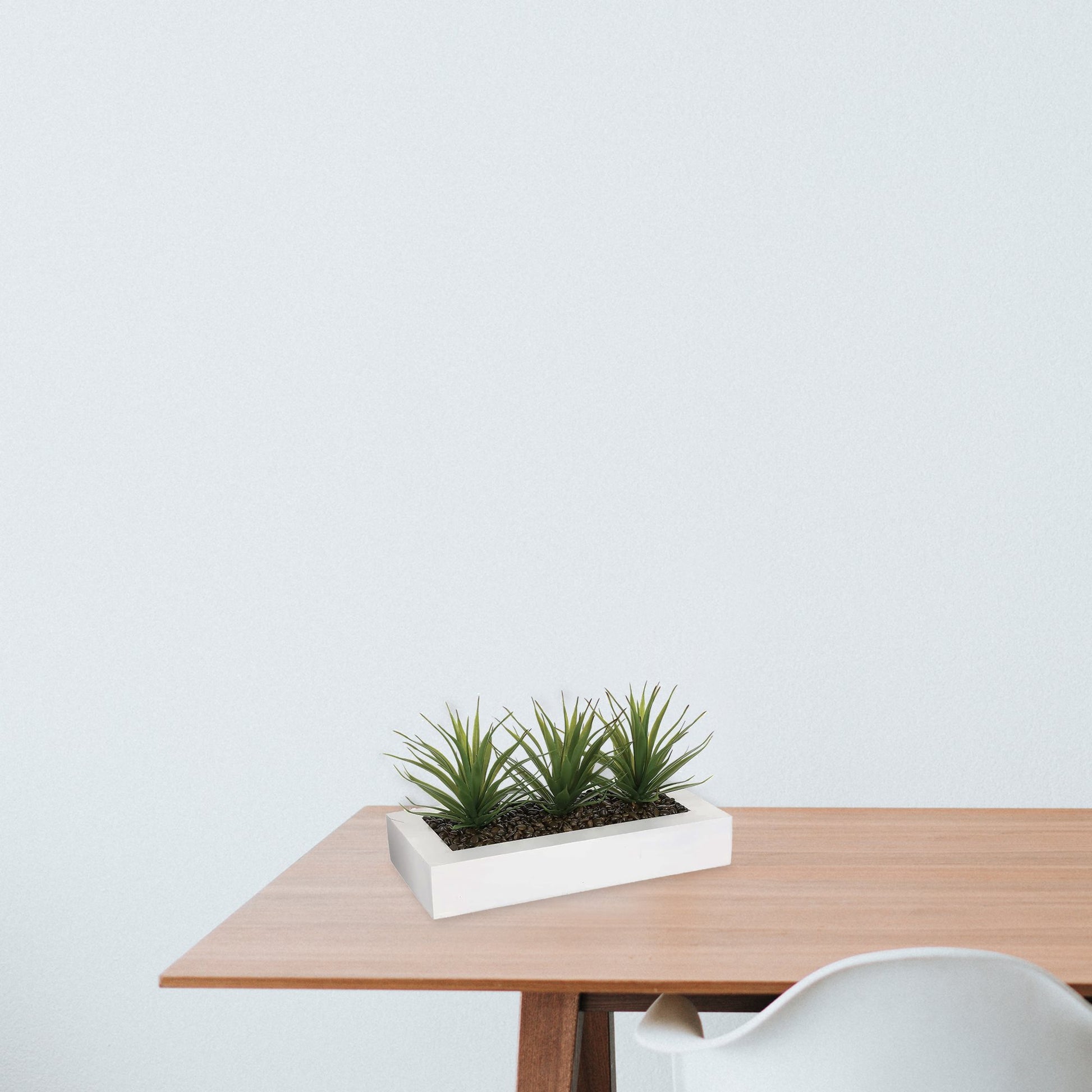 Centro De Mesa - 3 Aloe Vera - L.35 X P.14,8 X A 17, Verde