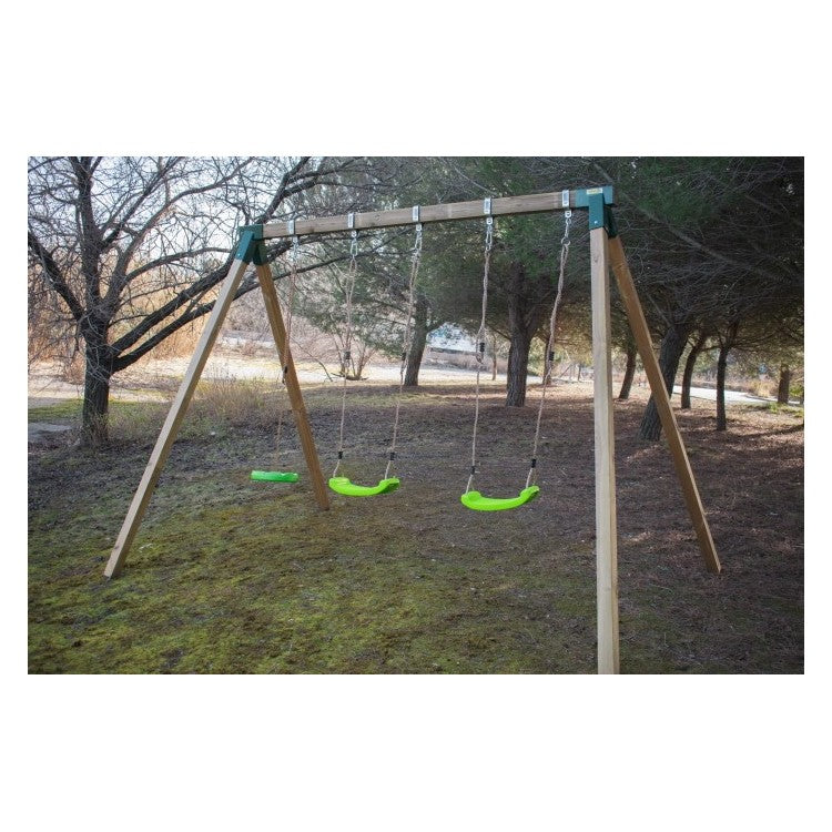 Columpio Doble De Madera Cuadrada Masgames Kai Xl._1