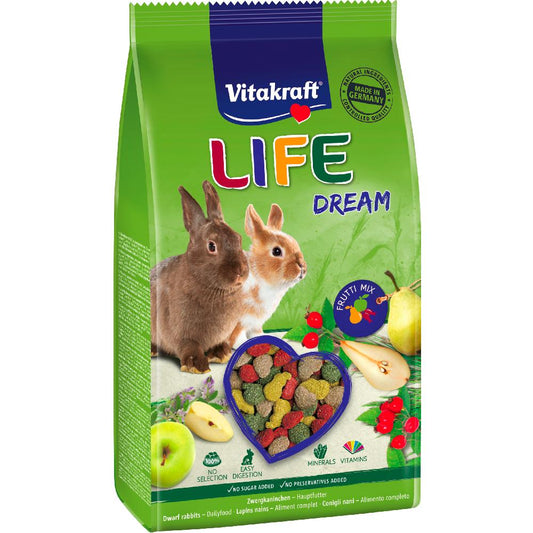 Vitakraft Menu Life Dream coelhos extrudidos 600 g