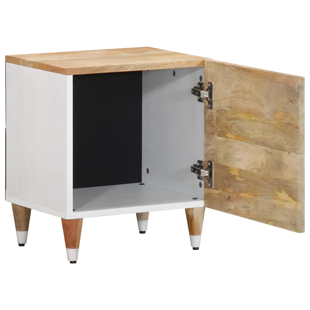 Mesitas De Noche 2 Uds Madera Maciza De Mango 40x33,5x46 Cm_2