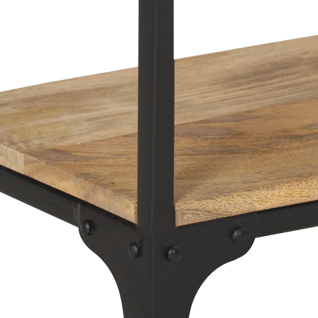 Mesa De Centro De Madera Maciza De Mango 90x30x40 Cm_3