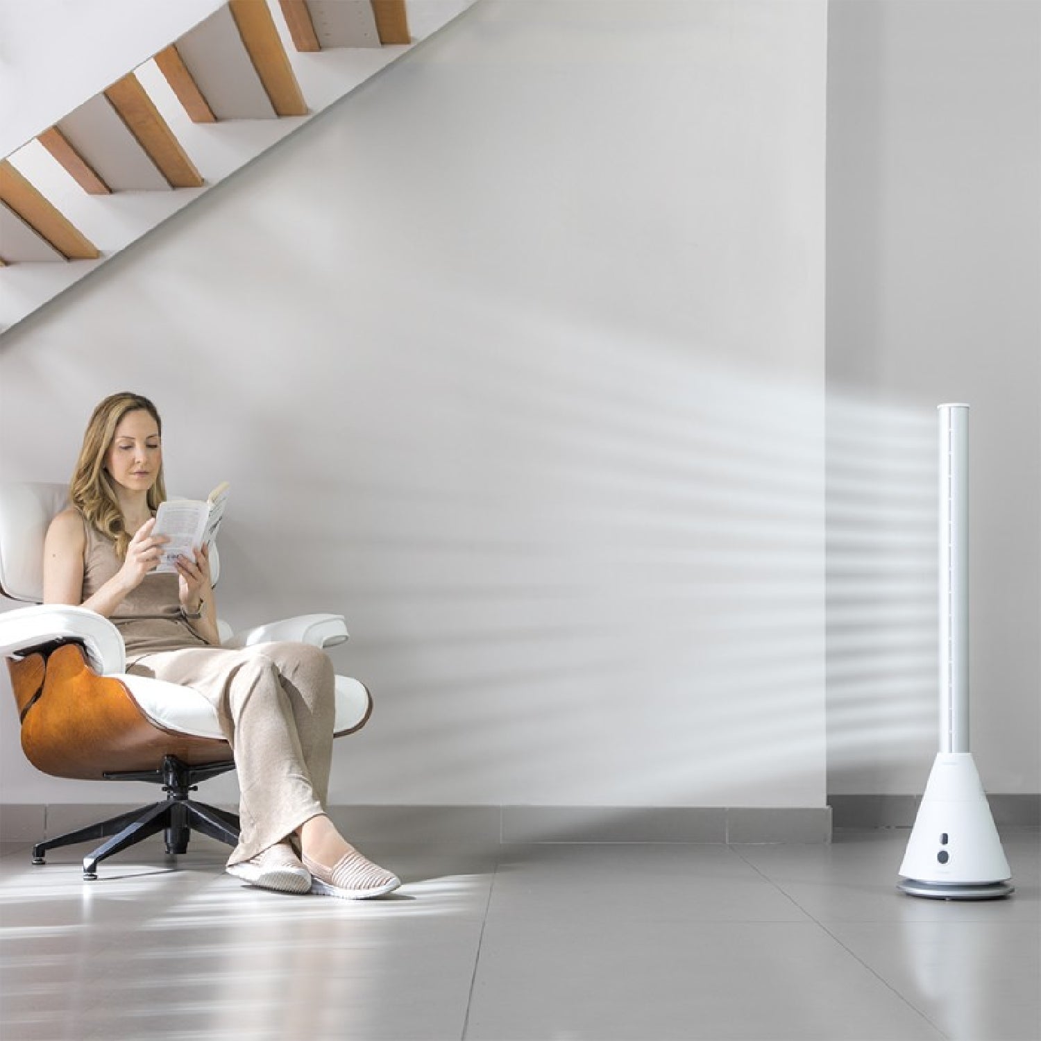 Cecotec Ventilador De Torre Energysilence 9800 Skyline Bladeless White_3