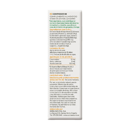 Embalagem de 3 Composor 8 Siglo XXI Echina Soria Natural, 50 ml