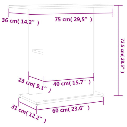 Vidaxl Soporte Para Acuario Madera De Ingeniería Negro 75x36x72,5 Cm_2