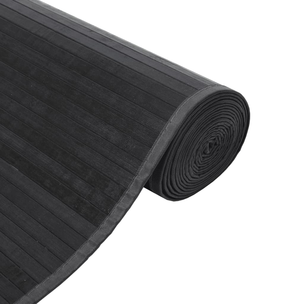 Alfombra Rectangular Bambú Gris 100x400 Cm / Vetonek_0
