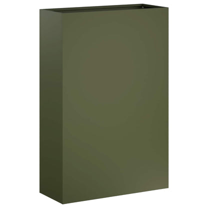 Macetero De Jardín 2 Uds. Verde Oliva 40 X 20 X 75 Cm_2