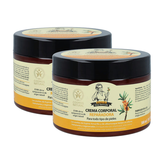 Pack de 2 Cremes Corporais Reparadores Oma Gertrude para todos os tipos de pele 300 ml