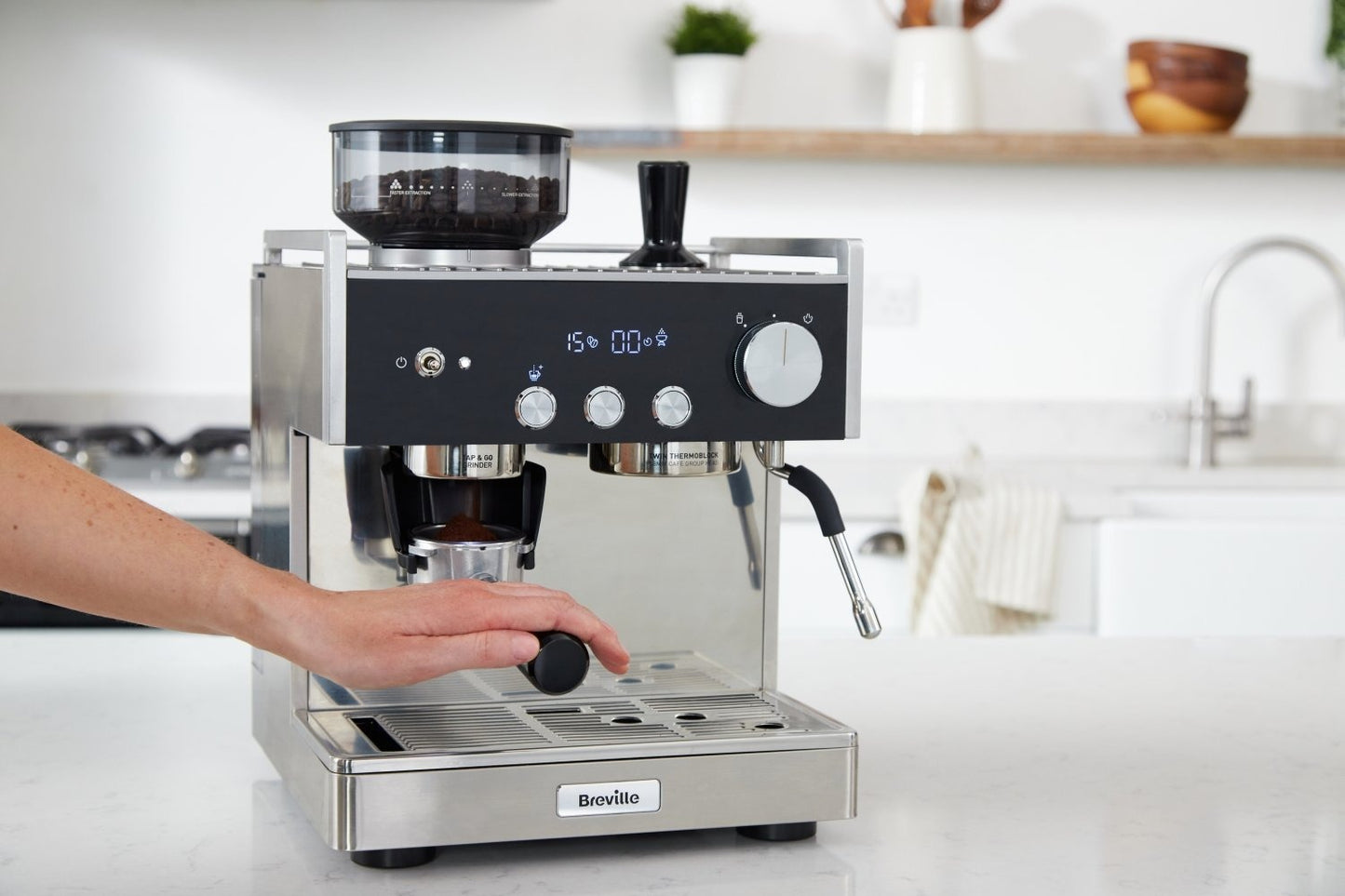 Máquina de café expresso automática Breville Barista Signature