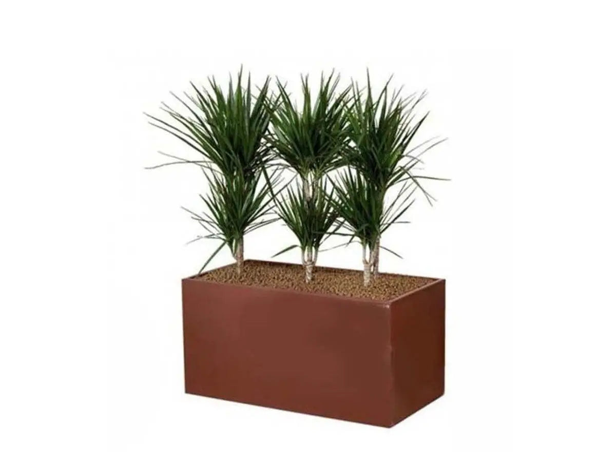 Jardinera Rectangular Acero Corten / Unidad / 80x40x40 Cm_0