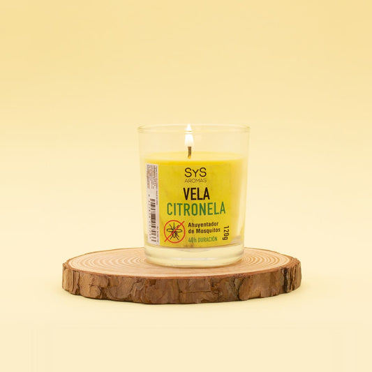 Vela De Citronela Natural | Aroma Antimosquitos | Ambiente Fresco Y Relajante | Protección Natural_0