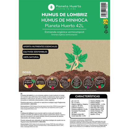 Planeta Huerto Húmus de Minhoca 42 l